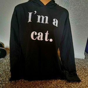 "I'm A Cat" Long-sleeved Hoodie